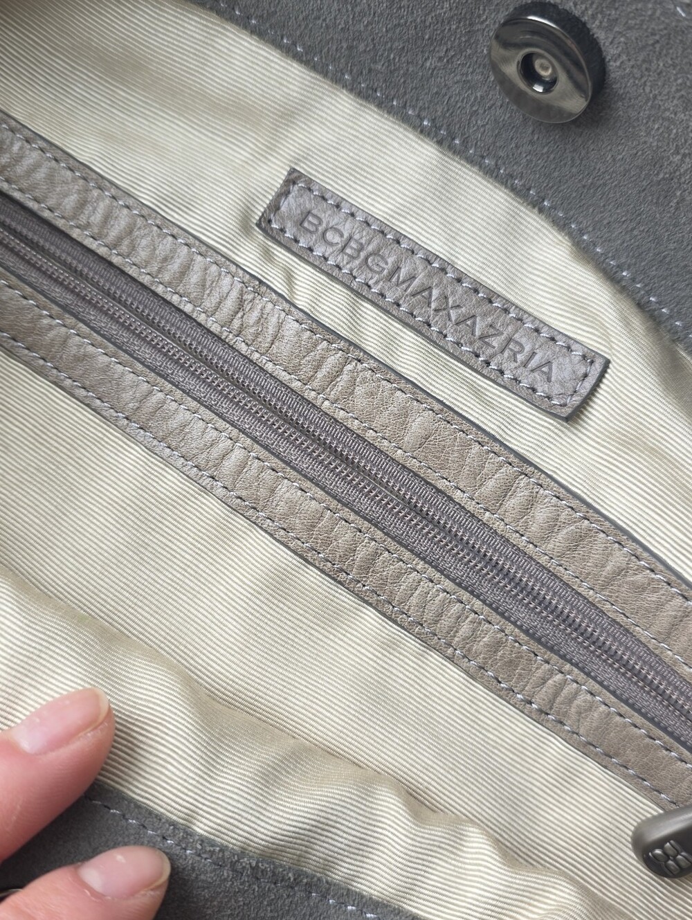 BCBGMAXAZRIA Real Suede Hobo Bag - Picture 3 of 14